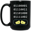 Binary Number, Love Binary, Number 0 And Number 1 Black Mug