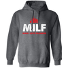 Milf, Man I Love Farming, Retro Farmer, Tractor Driver Pullover Hoodie