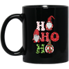 Ho Ho Ho, Xmas Gnome, Merry Christmas, Cute Gnome Black Mug