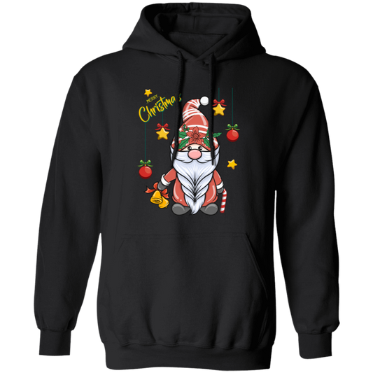 Gnome Christmas, Cute Gnome, Cute Xmas, Xmas Bauble, Merry Christmas, Trendy Christmas Pullover Hoodie