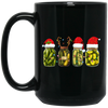 Cucumber Pickles, Pickle Bottles, Pickles Christmas, Merry Christmas, Trendy Chrismas Black Mug