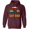 Cat Lover, Retro Cat Dad, Kitten Love Gift, Vintage Cat, Best Of Meow Pullover Hoodie