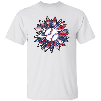 American Baseball, Sunflower Baseball, Leopard Sunflower-2 Unisex T-Shirt