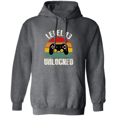 Level 13 Unlocked, Retro Birthday, 13rd Birthday, Gamer Birthday Pullover Hoodie