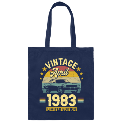 1983 Best Gift, 1983 Limited Edition, April 1983 Birthday Gift, Retro 1983 Canvas Tote Bag