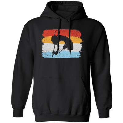 Billiard Player, Billiard Lover, Retro Billiard, Billiard Silhouette Pullover Hoodie