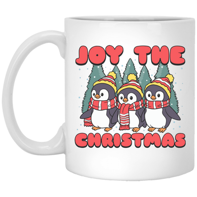 Joy The Christmas, Cute Penguin, Penguin Christmas, Merry Christmas, Trendy Chrismas White Mug