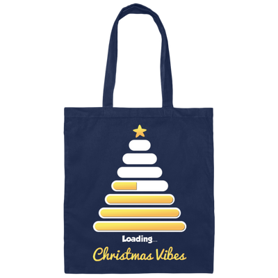 Christmas Tree, Golden Xmas Tree, Loading Xmas Tree, Merry Christmas, Trendy Chrismas Canvas Tote Bag