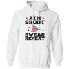 Aim Shoot Swear Repeat, Love Billiard, Billiard Lover Pullover Hoodie