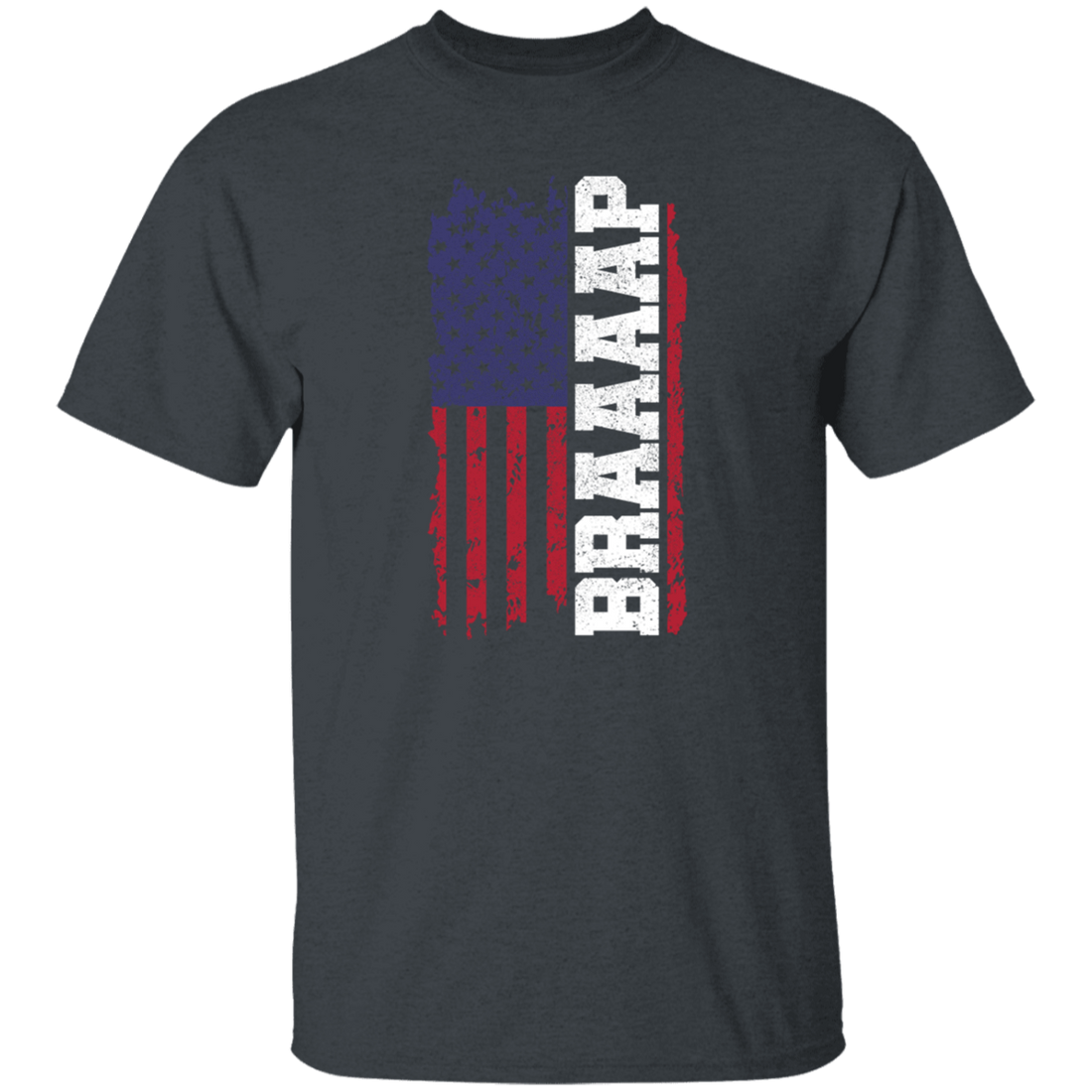 Braap - Motocross Dirt Bike, Enduro Patriotic, American Flag Unisex T-Shirt