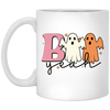 Boo Yeah, Spooky Halloween, Happy Halloween White Mug