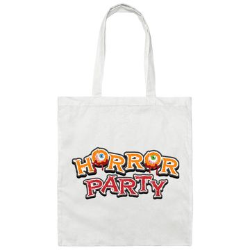 Horror Party, Horror Night, Halloween Party Canvas Tote Bag