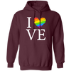 Love Is Love, LGBT Love, Lgbt's Day, Lgbt Heart Design Pullover Hoodie