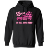 Love Is All You Need, Truck Drive Heart, Car Bring My Love, Valentine's Day, Trendy Valentine Pullover Hoodie