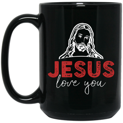 Jesus Love You, Pastor Gift, Love Jesus, Pastor Wife Black Mug