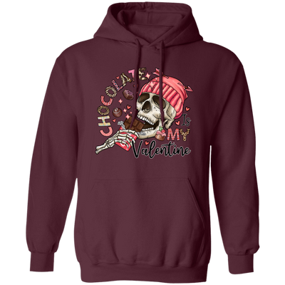 Valentine's Day, Chocolate Is My Valentine, Love Chocolate Pullover Hoodie