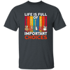 Retro Guitar Gift, Life Is Full Of Important Choices, Love Music Unisex T-Shirt