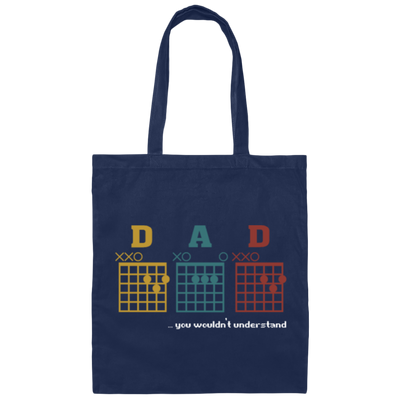 You Would Not Understand, Vintage Guitar Chord, Dad Meaningful Guitar, Gift For Dad Kids Canvas Tote Bag