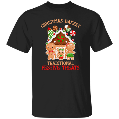 Christmas Bakery, Traditional Festive Treats, Gingerbread Family, Merry Christmas, Trendy Christmas Unisex T-Shirt