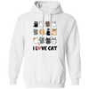 I Love Cat, Cute Cats, Funny Cats, My Love Cat Pullover Hoodie