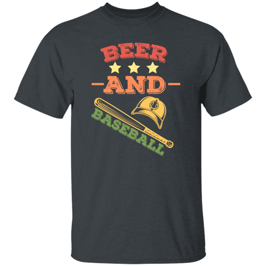 Beer And Baseball, Retro Baseball, American Football, Baseball Gift Unisex T-Shirt