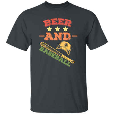 Beer And Baseball, Retro Baseball, American Football, Baseball Gift Unisex T-Shirt