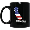 California 4th Of July Gift, California Is My Home, US State Gift Black Mug