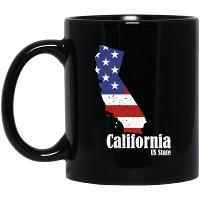 California 4th Of July Gift, California Is My Home, US State Gift Black Mug