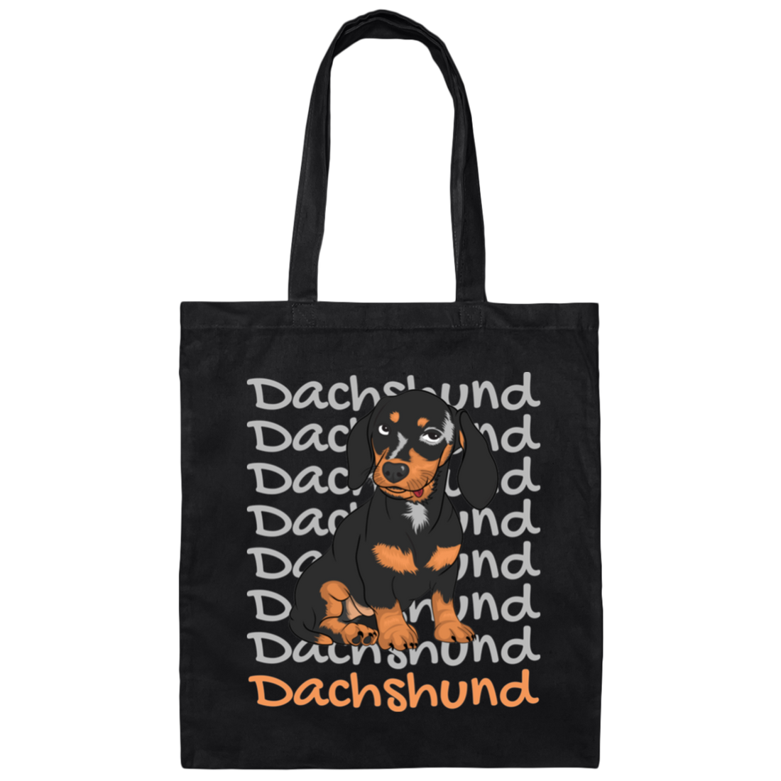 Dachshund Dog, Best Dog Ever, Dachshund Lover Canvas Tote Bag