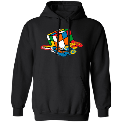 Melting Rubik's Cube, Cube Toy, Rubik Fan, Love Rubik, Cube Player Gift Pullover Hoodie