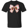 Pink Bow, Strawberry Lover, Strawberries Bow, Xmas Gift Christmas Unisex T-Shirt