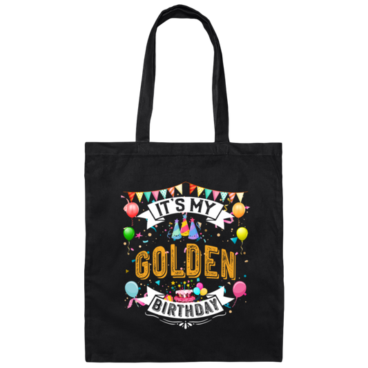 Golden Birthday Cool Classic Birthday Gift Canvas Tote Bag