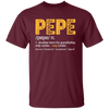 Pepe Gift, Pepe Definition, Another term for grandfather, Only Cooler Unisex T-Shirt