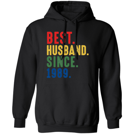 Bes  Husband Since 1989, Wedding Gift, 1989 Anniversary Gift Pullover Hoodie