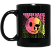 Horror Film, Festival Halloween, Zombie Fan Gift, Neon Style Black Mug