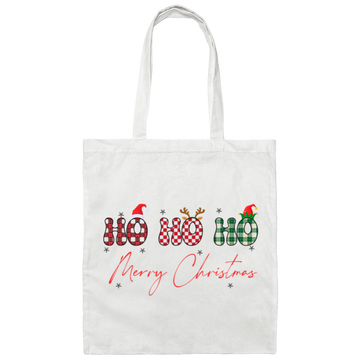 Ho Ho Ho, Merry Christmas, My Retro Christmas Canvas Tote Bag