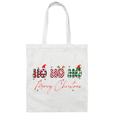 Ho Ho Ho, Merry Christmas, My Retro Christmas Canvas Tote Bag