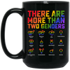 Love Lgbt, Pride Them, There Are More Than Two Genders, Lgbt Gift Black Mug