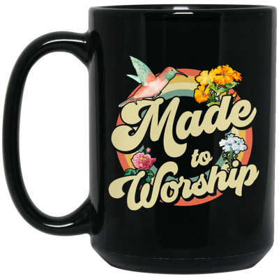 Made To Worship, Women Christian Religious, Believe In Christ Black Mug