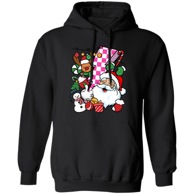 Groovy Santa, Funny Santa, 90s Christmas, Groovy Holiday, Merry Christmas, Trendy Chrismas Pullover Hoodie