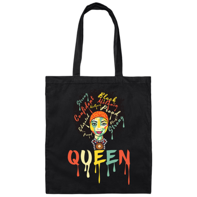 Black Girl Lover I Am Queen Pride Black History Month Canvas Tote Bag