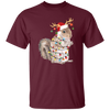 Squirrel Christmas, Merry Christmas, Christmas Lights, Funny Squirrel Unisex T-Shirt