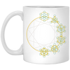 Abstract Geometric, Geometric Element, Foreign Material White Mug