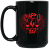 Happy Valentine's Day, Angle Swings, Evil Swings, Valentine's Day, Trendy Valentine Black Mug