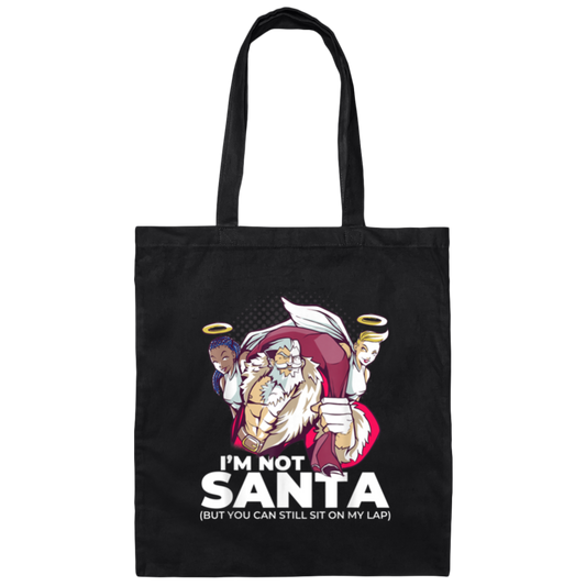 Funny Adult Jokes Christmas, Naughty Santa Claus, Christmas Carols Gift Canvas Tote Bag