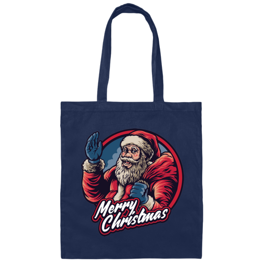 Merry Christmas Love Santa Gift Handsome Santa Canvas Tote Bag