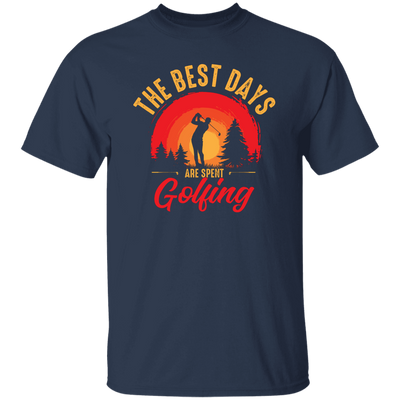 The Best Days Are Spent Golfing, Retro Golf Player Unisex T-Shirt