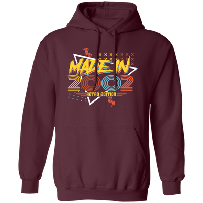 Birthday 2002 Retro Gift, Made In 2002, Retro Edition Gift, Love 2002 Pullover Hoodie