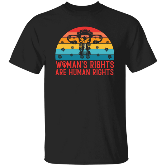 Woman's Rights Are Human Rights, Retro Woman Holiday Unisex T-Shirt