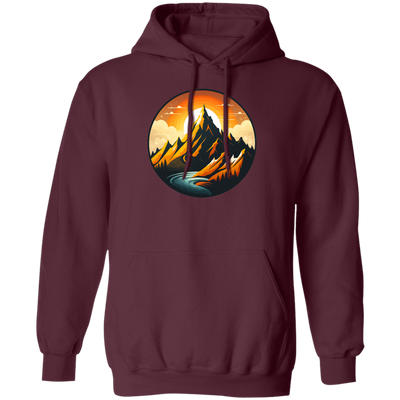 Love Moountain, Best Landscape, Love Sunset, Mountain With Sunset Pullover Hoodie